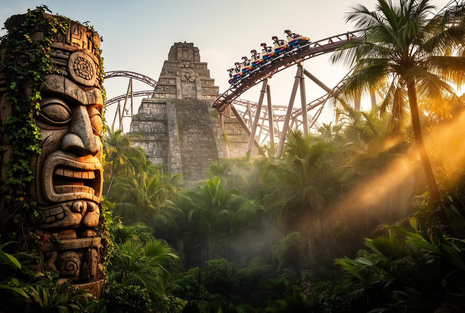 Area Jumanji, area tematica di Gardaland Park — foto panoramica delle attrazioni